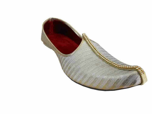 Men Shoes Traditional Indian Groom Jutties Party Handmade Mojaries Loafers & Slip Ons Flip-Flops Flat US 6-10