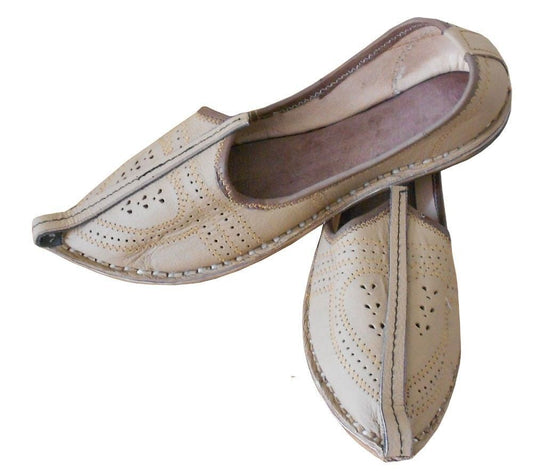 Men Shoes Traditional Mojaries Leather Loafers & Slip Ons Jutties Flip-Flop Flat US 7