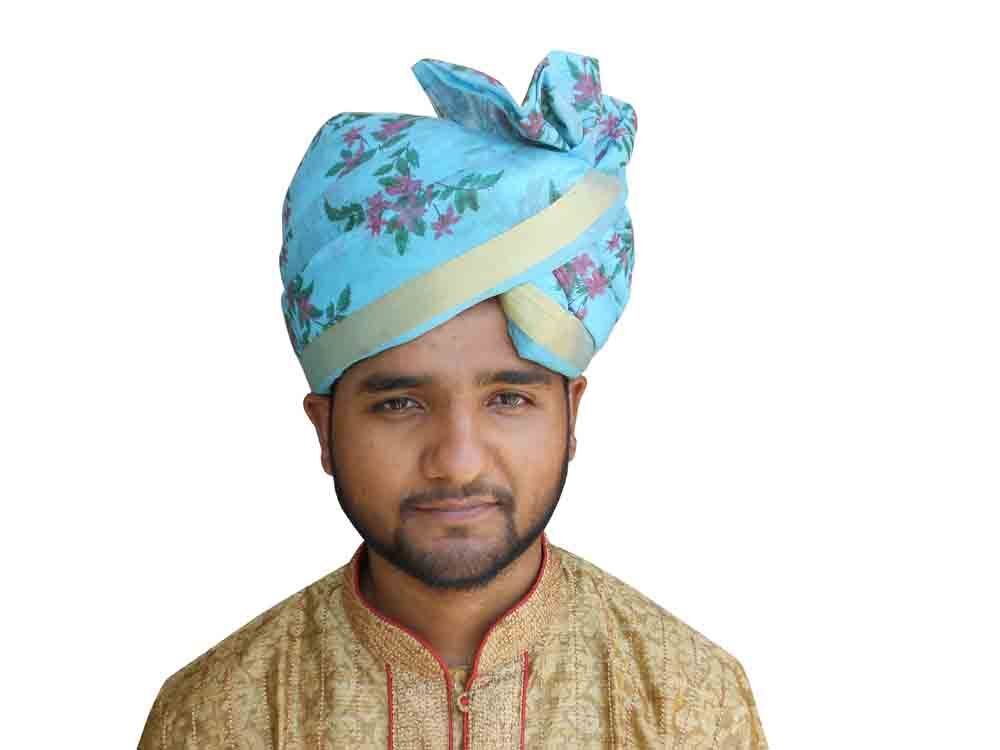 Men Hat Traditional Indian Designer Wedding New Groom Turban Pagdi Handmade Safa