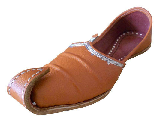 Men Shoes Traditional Leather Brown Loafers & Slip Ons Mojaries Flip-Flops US 8.5-10.5