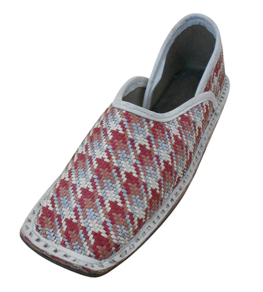 Men Shoes Leather Jutties Indian Multi-Color Handmade Boat Indian Mojaries Flip-Flops US 12