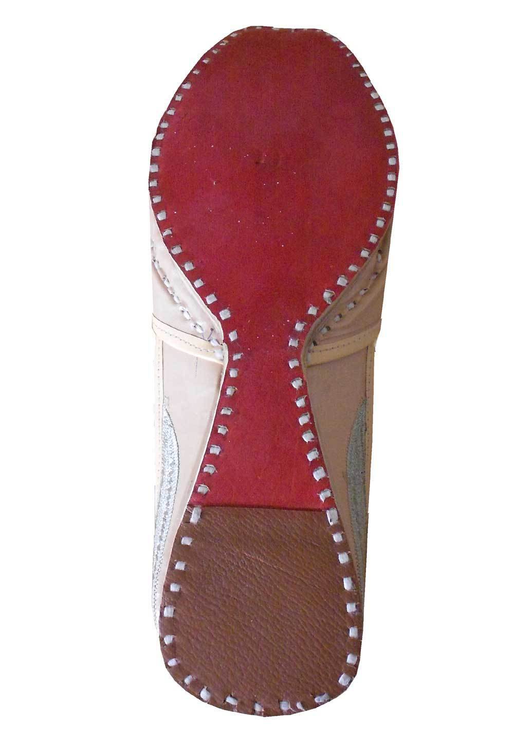 Men Shoes Handmade Casual Jutties Sherwani Leather Mojaries Indian Cream Khussa Flip-Flops Flat US 11