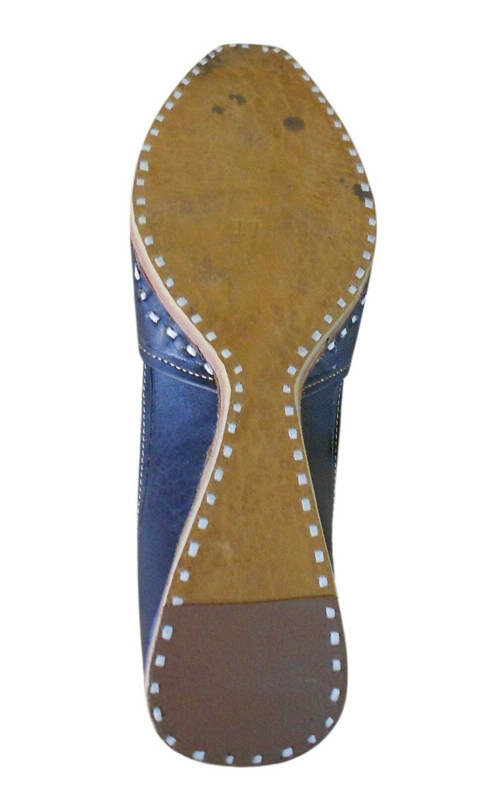 Men Shoes Handmade Leather Indian Jutties Punjabi Casual Khussa Flip-Flops Flat US 7-10