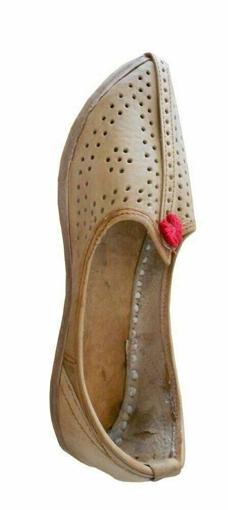 Men Shoes Indian Handmade Casual Jutties Leather Ethnic Mojaries Loafers & Slip Ons Flip-Flops Flat US 7-8