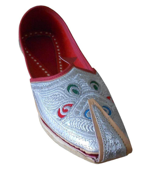 Men Shoes Traditional Handmade Leather Punjabi Khussa Mojaries FlipFlops Flat US 8-11