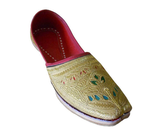 Men Shoes Indian Wedding Jutties Leather Mojaries Loafers & Slip Ons Flip-Flops Flat US 8-11