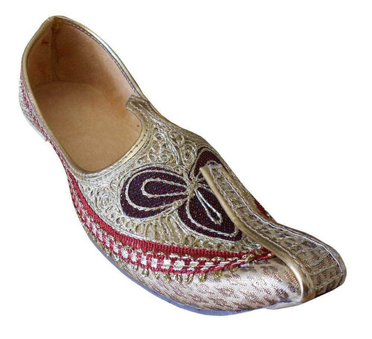 Men Shoes Indian Handmade Mojaries Sherwani Jutties Groom Khussa Loafers & Slip Ons Flip-Flops Flat US 6-12