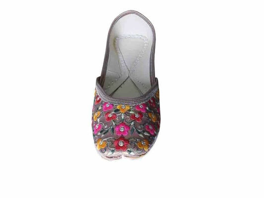 Women Shoes Indian Jutties Handmade Leather Ballerinas Punjabi Mojaries Flip-Flops Flat US 5.5/8.5