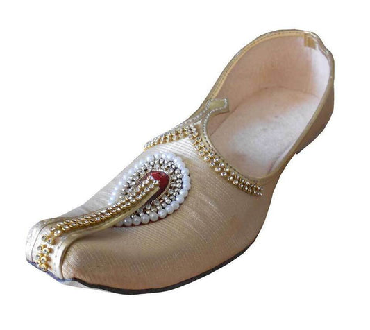 Men Shoes Indian Wedding Groom Khussa Sherwani Mojaries Loafers & Slip Ons Flip-Flops Flat US 6-11