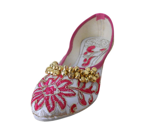 Women Shoes Traditional Mojaries Indian Handmade Multi-Color Jutties Pointy Flip-Flops Flat US 5-8