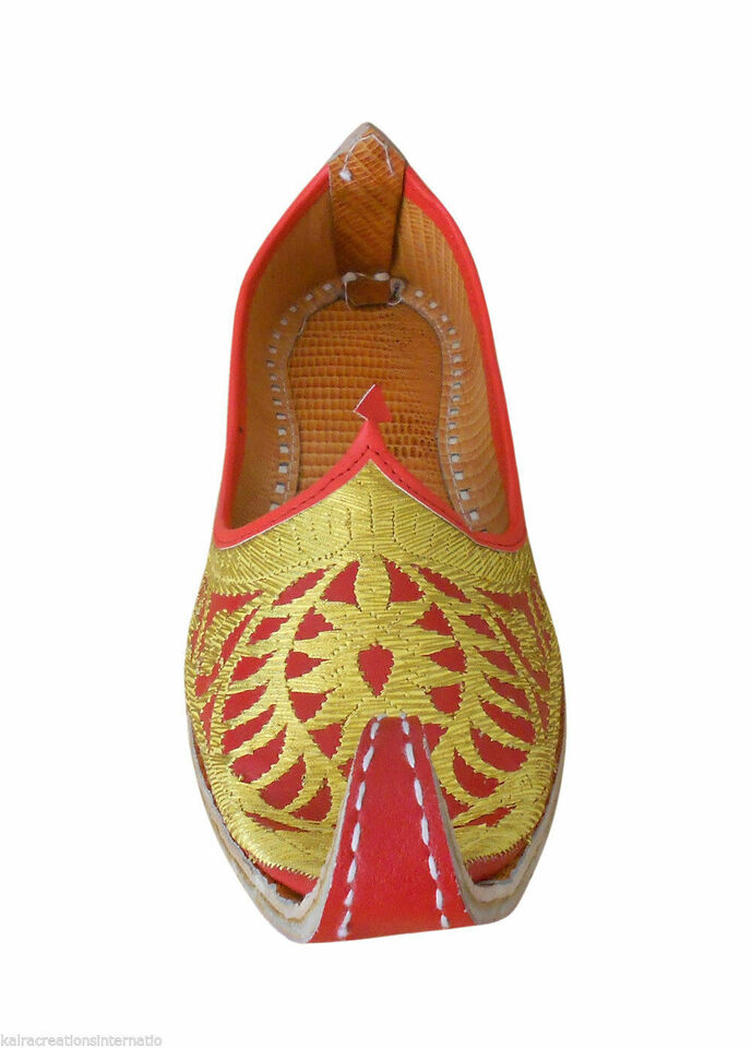 Men Shoes Vintage Aladdin Khussa Mojaries Indian Loafers & Slip Ons Flip-Flops Flat US 8.5-13