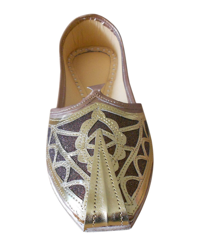 Men Shoes Traditional Handmade Leather Mojaries Punjabi Jutties Khussa Flip-Flops Flat US 7-9